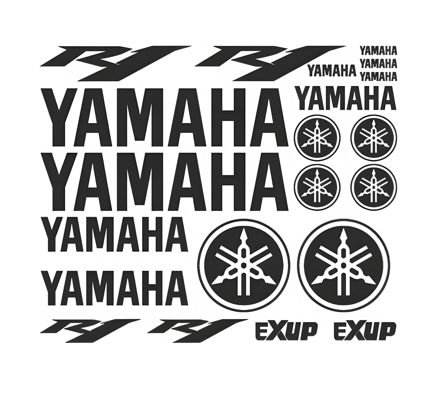 Yamaha R1 Exup - motociklo lipdukų rinkinys