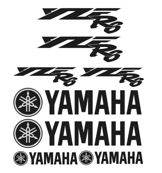 Yamaha logotipas ir tekstas