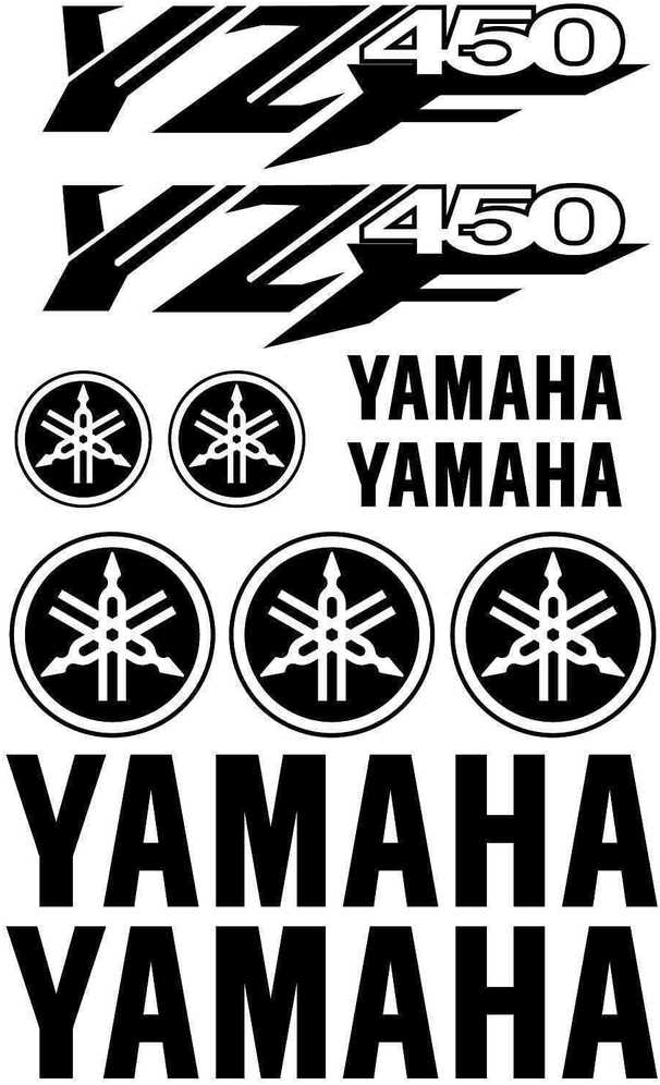 Yamaha YZF 450 motociklų lipdukų rinkiniai